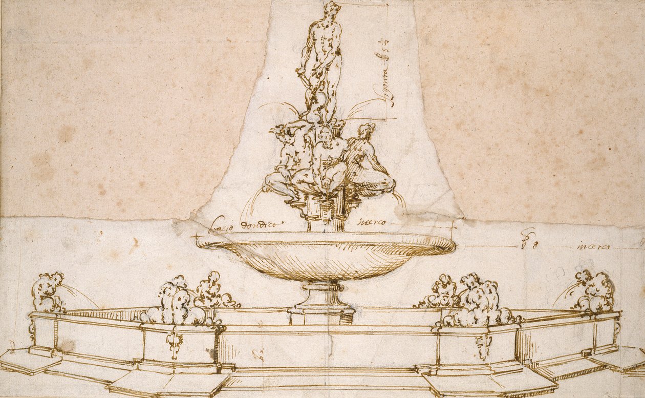 Conception pour une fontaine, fin du 16ème siècle - Giambologna