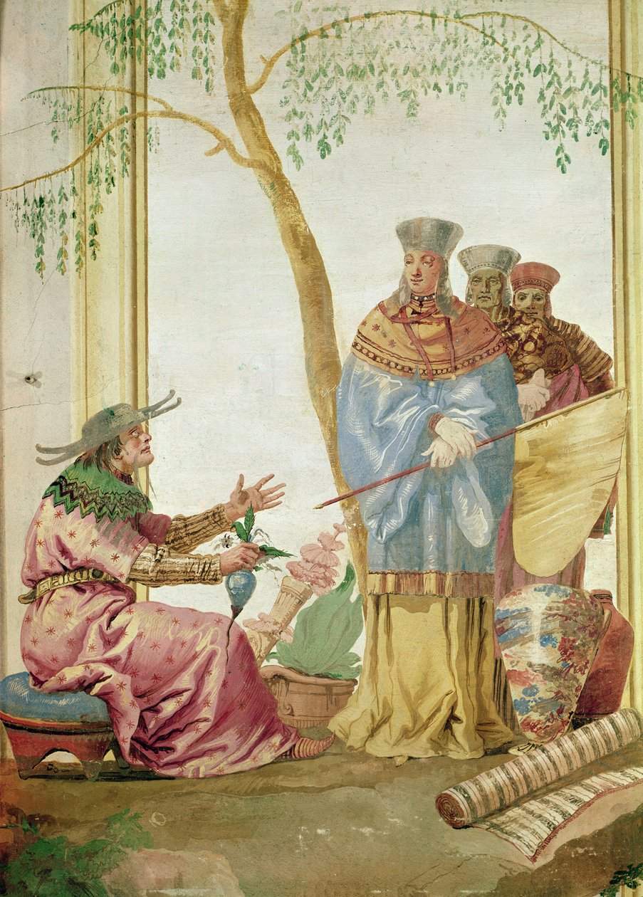 Un prince chinois devant un devin - Giovanni Domenico Tiepolo