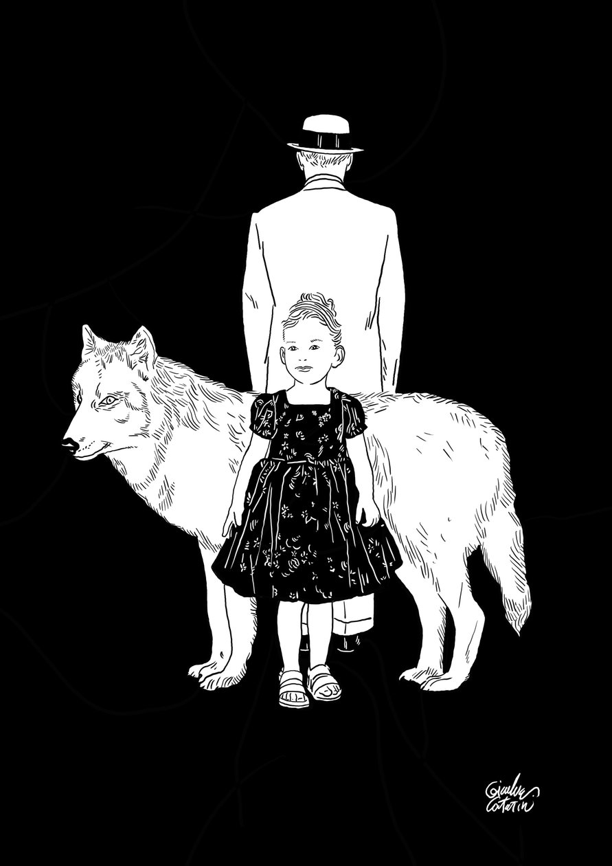 La fille et le loup, 2023 (numérique) - Gianluca Costantini