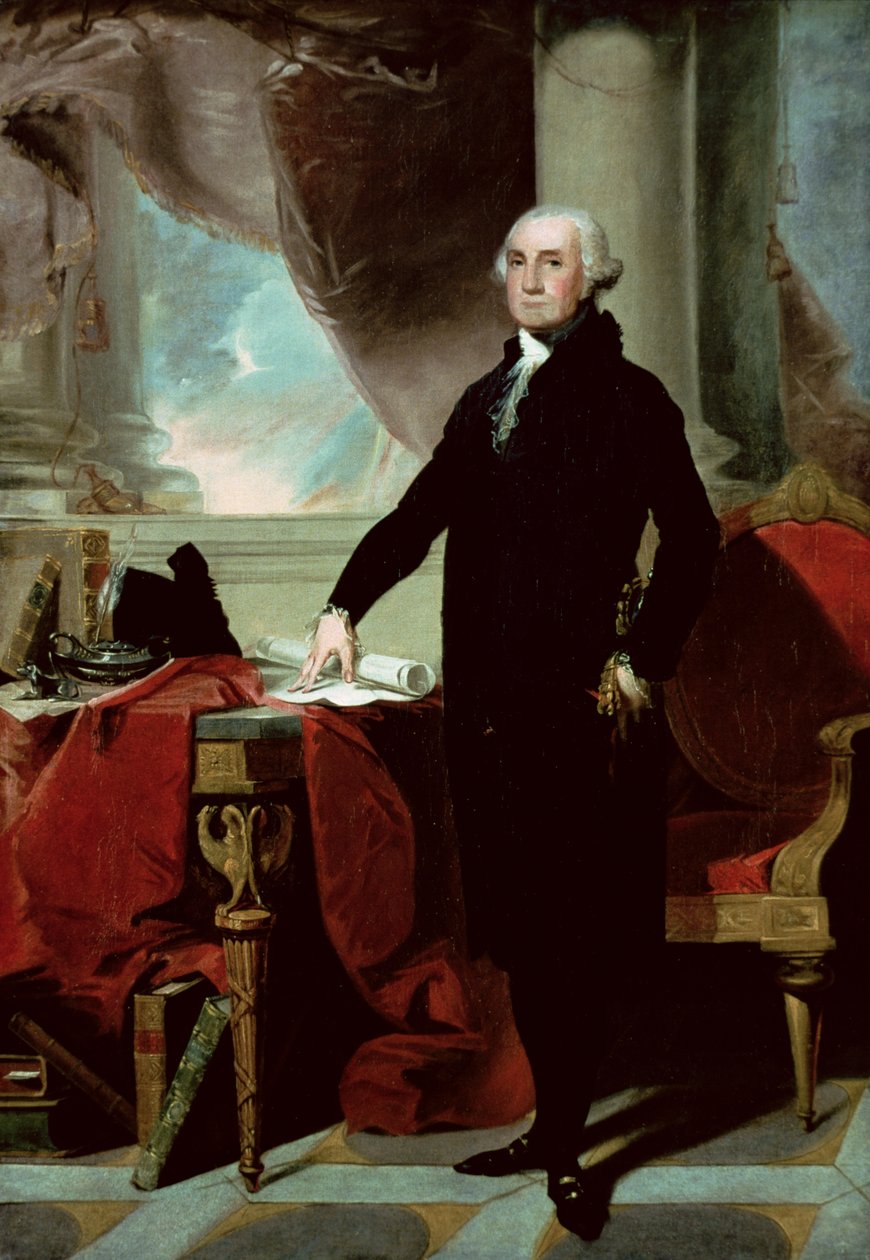George Washington (lithographie en couleur) - Gilbert (after) Stuart