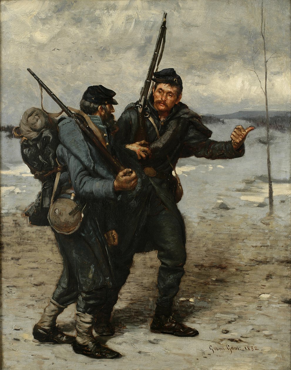 Les traînards, 1882 - Gilbert Gaul