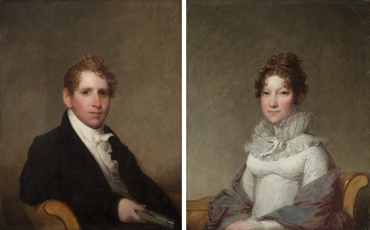 Dr. James Stuart ; Mary Campbell Stuart - Gilbert Stuart