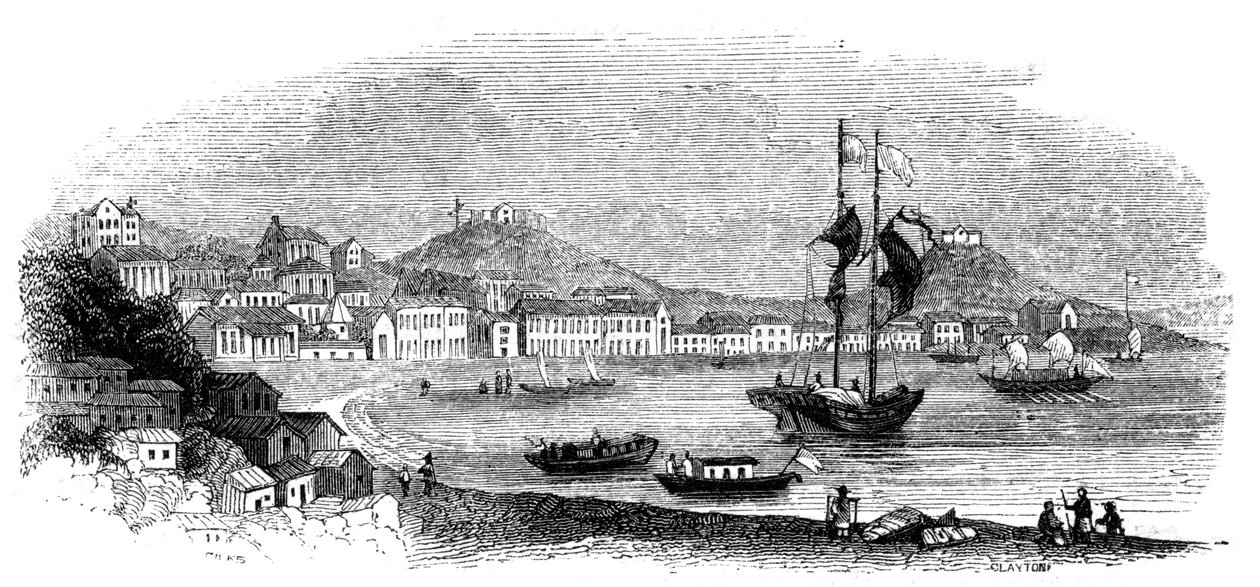 Vue de Macao, 1847 - Giles