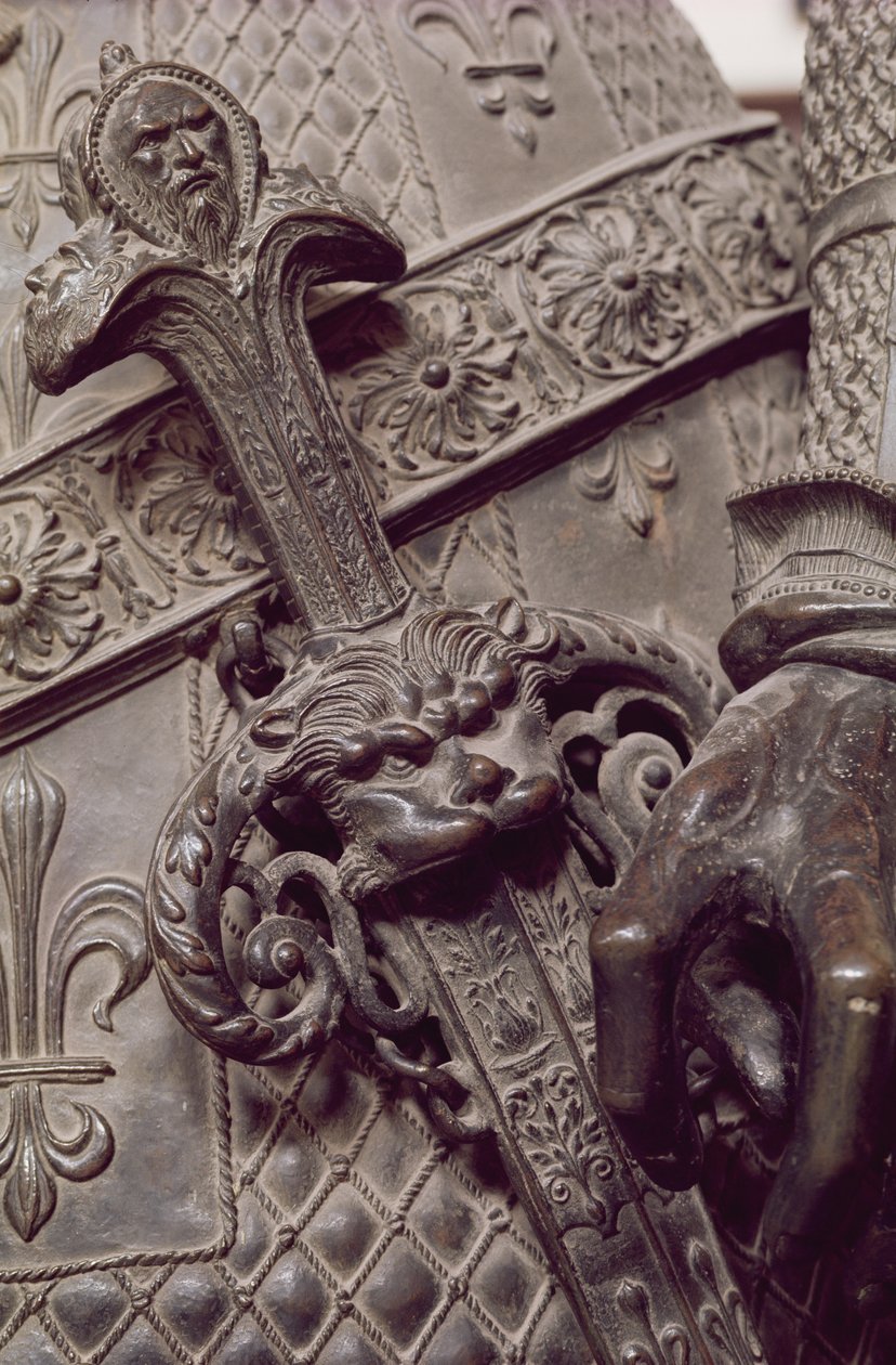Détail de la main en cotte de mailles, du tombeau de Maximilien I (1459-1519) - Gilg Sesselschreiber