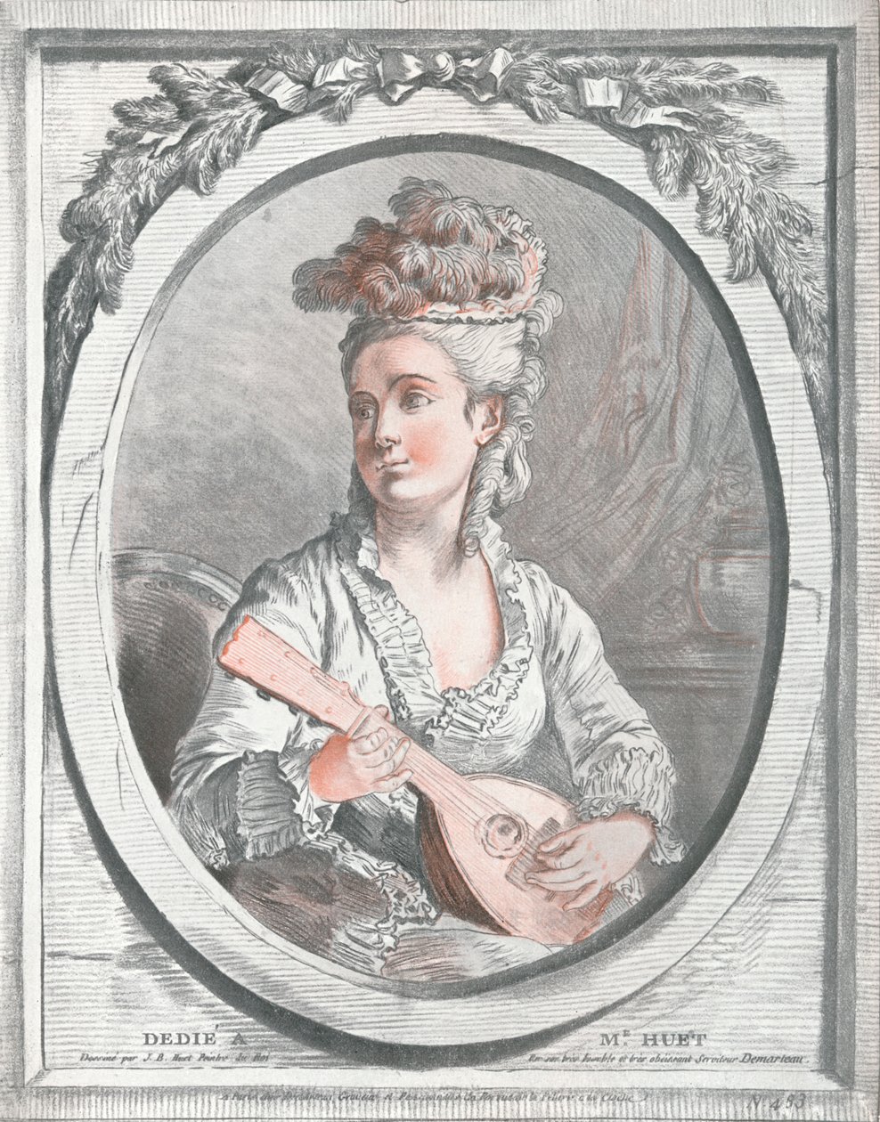 Portrait de Madame Huet, 18ème siècle - Gilles Demarteau