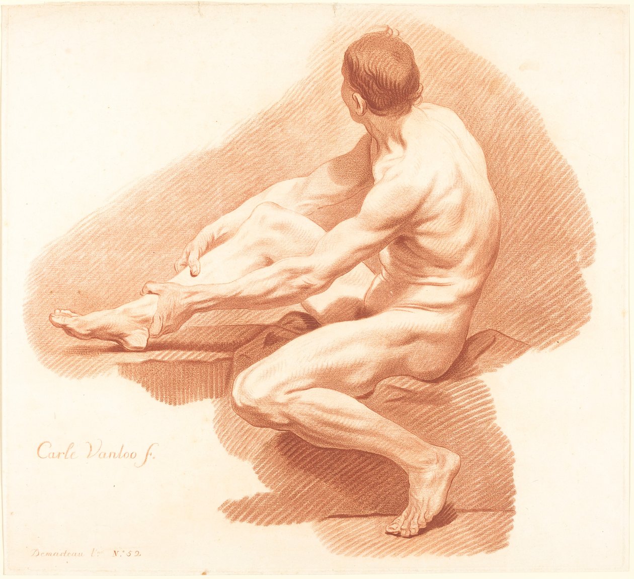 Académie - Gilles Demarteau, the Elder after Carle Van Loo