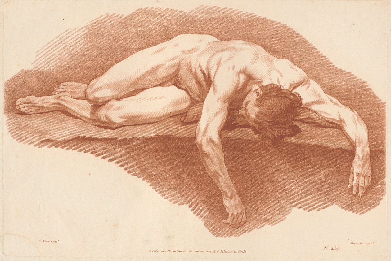 Académie (457) - Gilles Demarteau, the Elder after Carle Van Loo