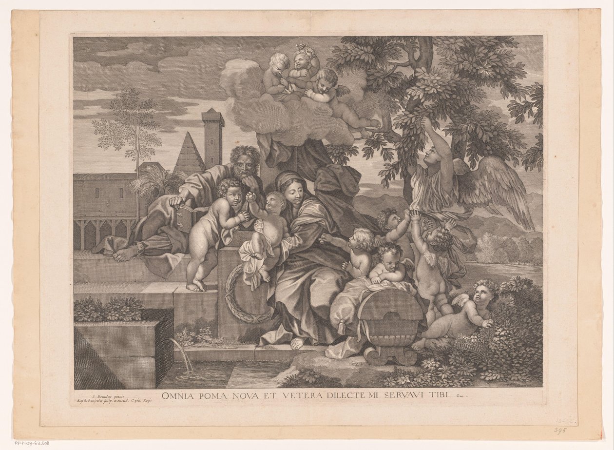 Sainte Famille avec putti près d