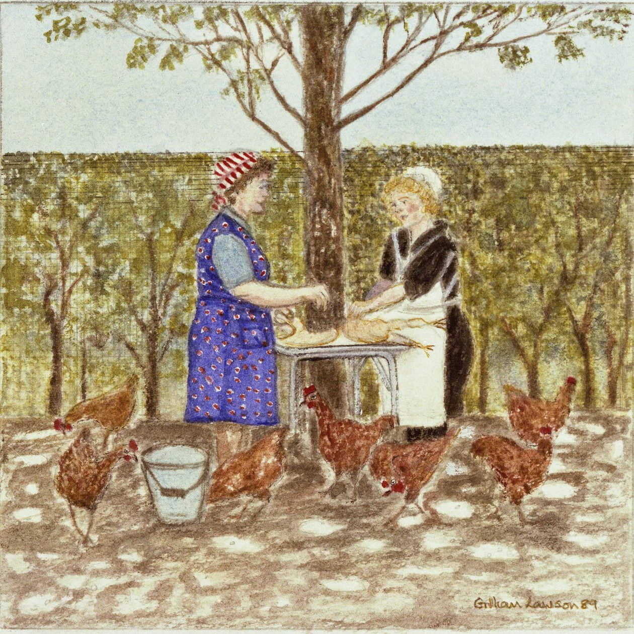 Coq au vin, 1989 - Gillian Lawson