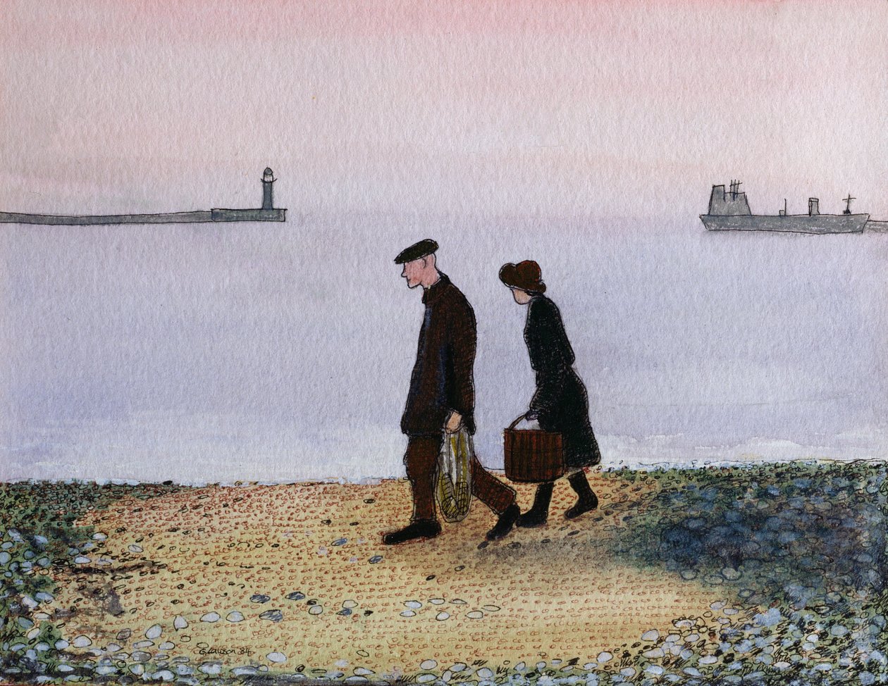 Marée du soir, Cornouailles, 1982 - Gillian Lawson