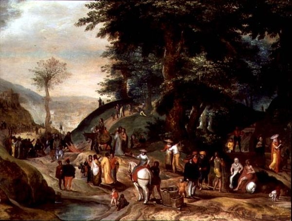 Christ entrant à Jérusalem - Gillis Mostaert