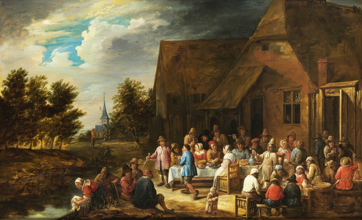 Repos derrière une auberge - Gillis van Tilborgh
