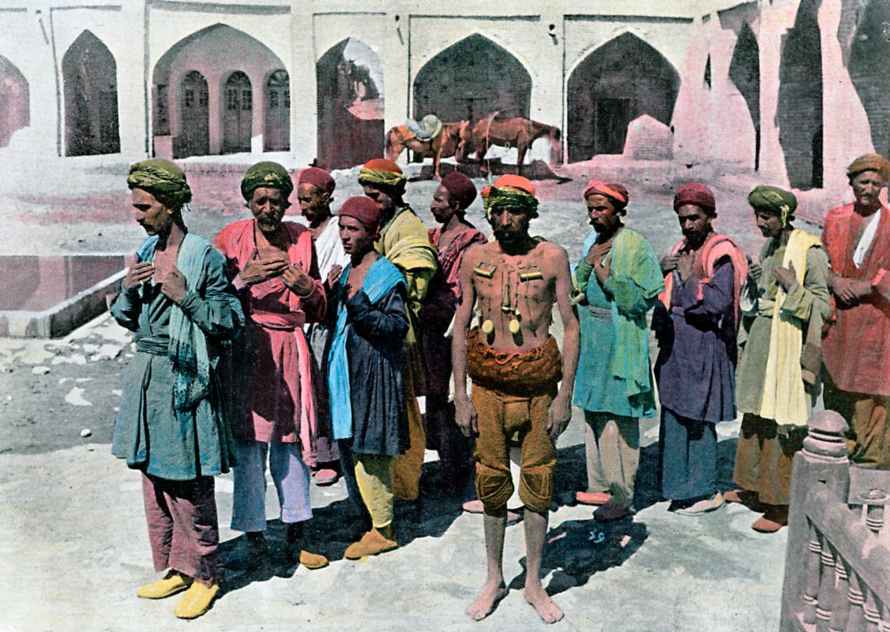 Derviches et martyrs, Téhéran, vers 1890 - Gillot