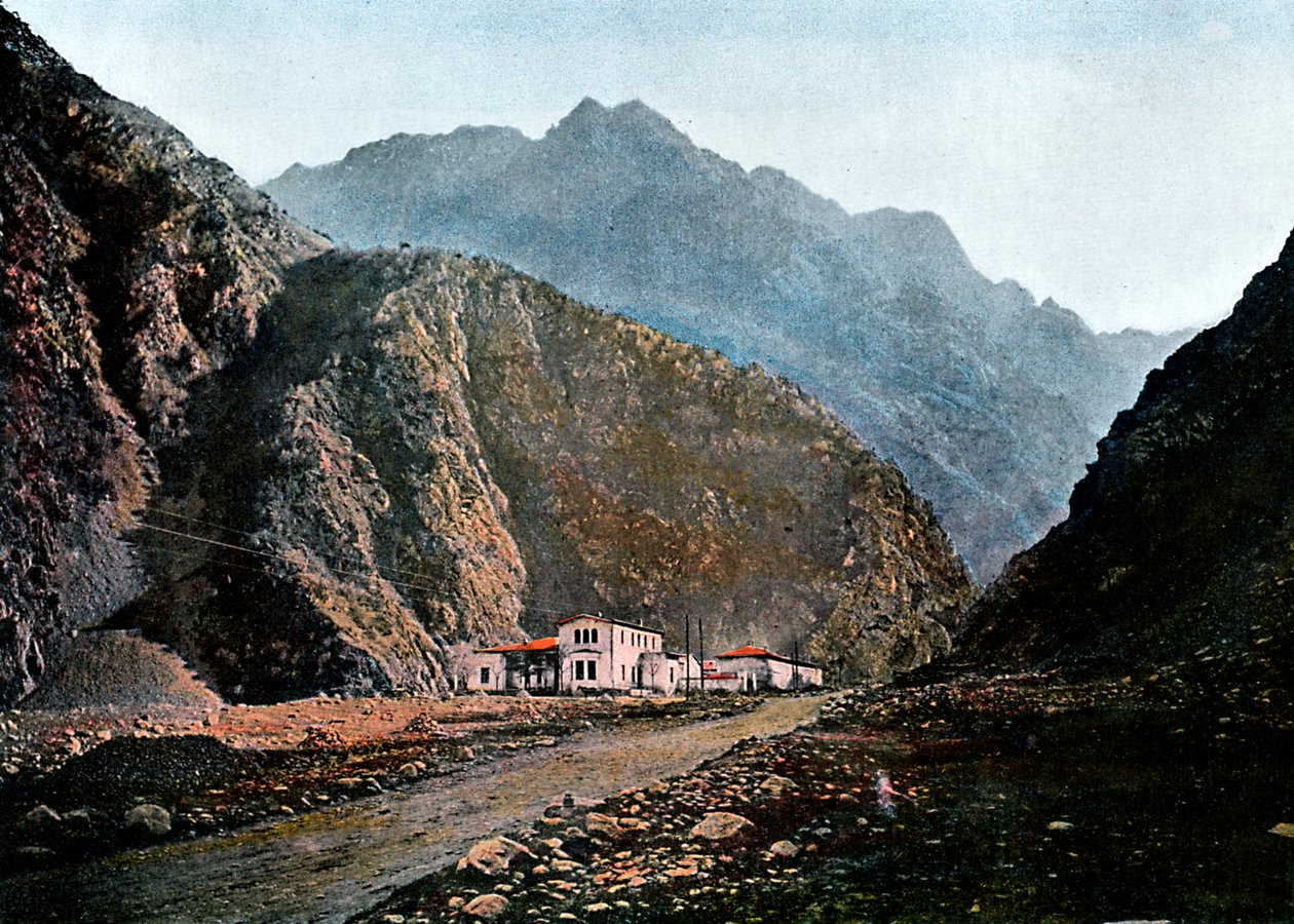 Station sur une route militaire, Kaichaour, vers 1890 - Gillot