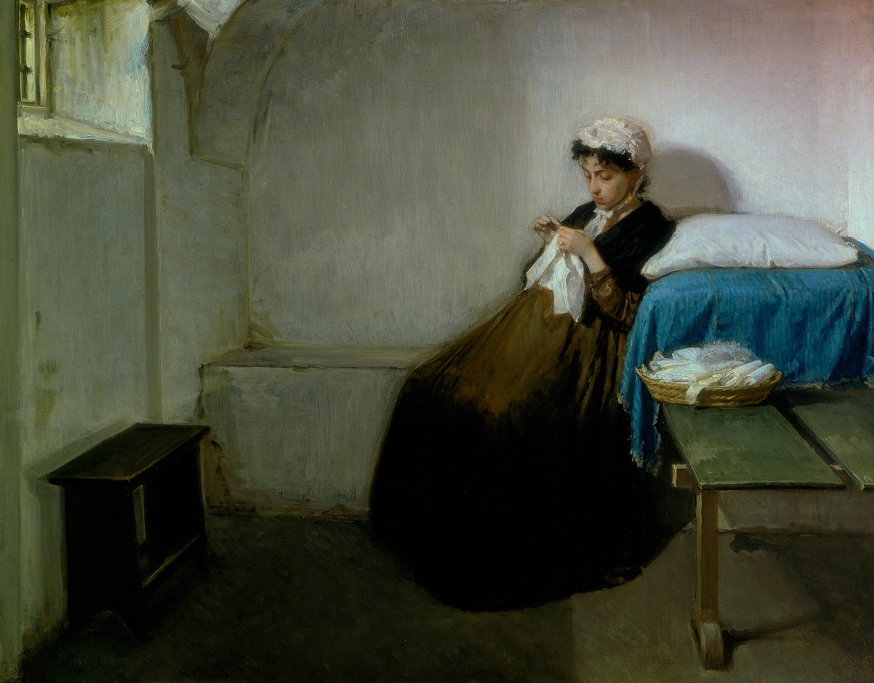 Luisa Sanfelice en prison, 1877 - Gioacchino Toma