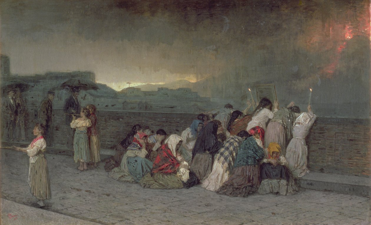 La Pluie de cendres, 1880 - Gioacchino Toma