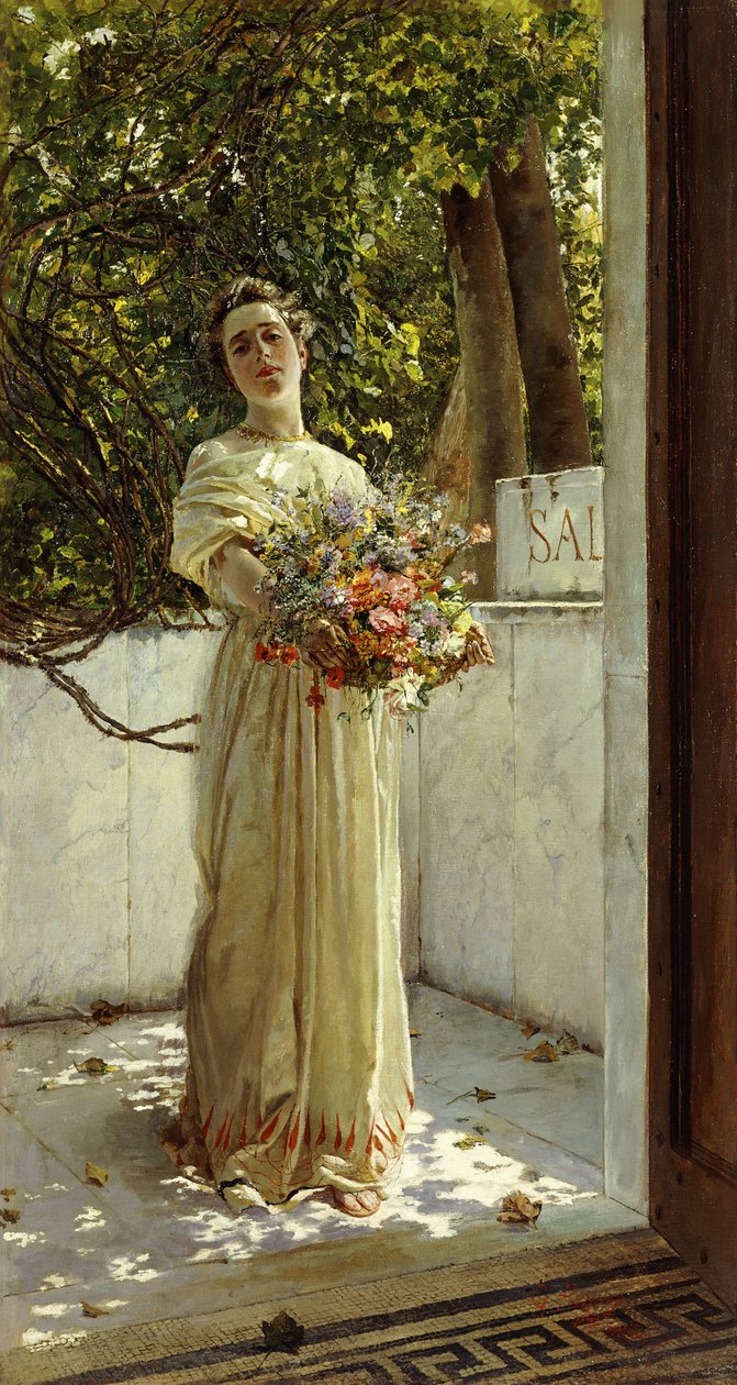La cueilleuse de fleurs - Gioacchino Pagliei
