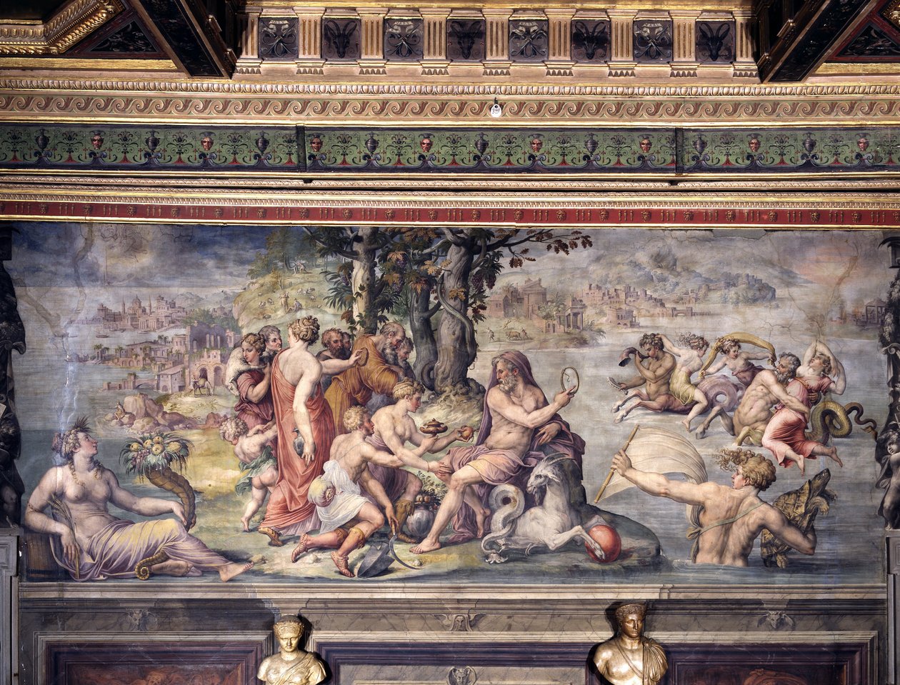 Les premiers fruits de la terre offerts à Saturne - Giorgio Vasari