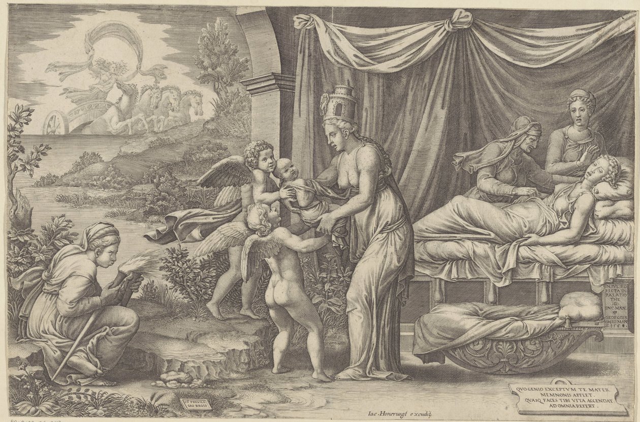 Allégorie de la naissance - Giorgio Ghisi