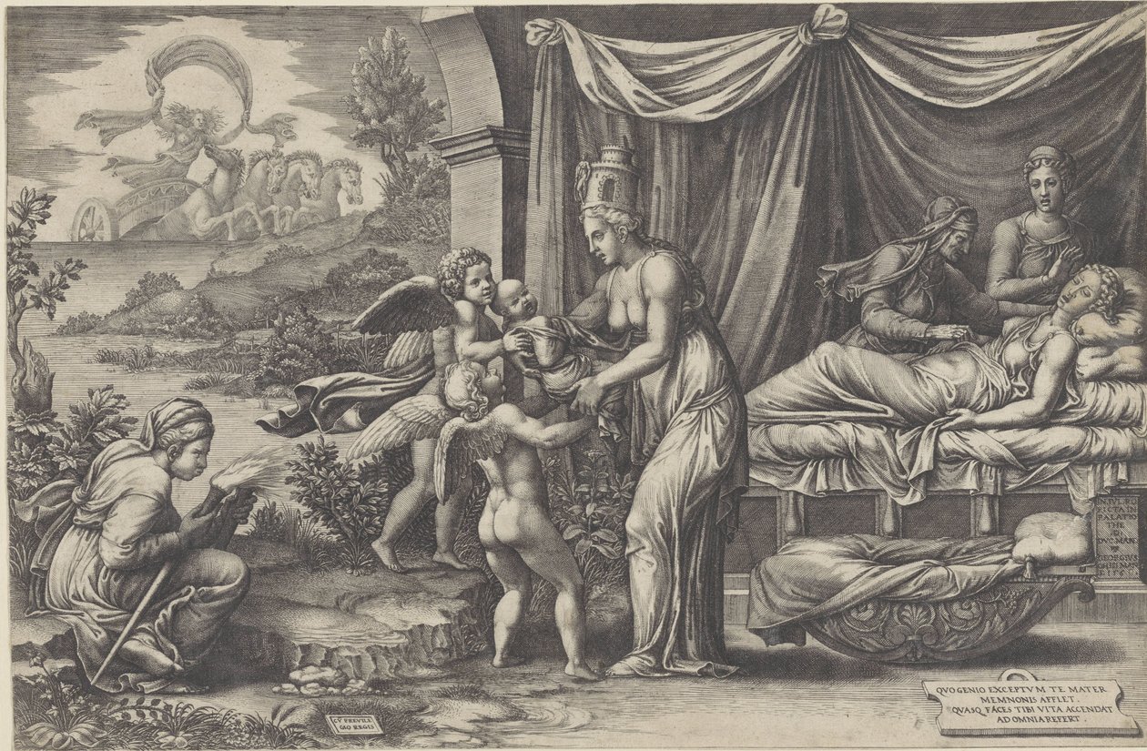 Allégorie de la naissance - Giorgio Ghisi