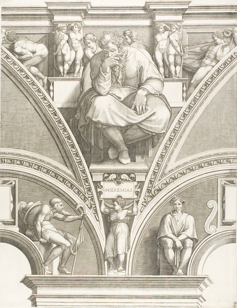 Le prophète Jérémie - Giorgio Ghisi