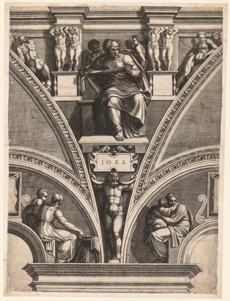 Le prophète Joël, début des années 1570 - Giorgio Ghisi