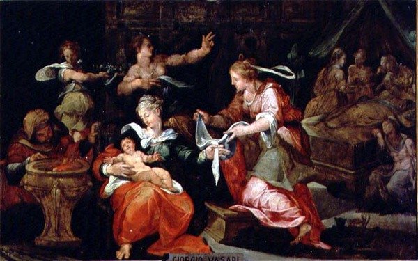 La Naissance de la Vierge - Giorgio Vasari