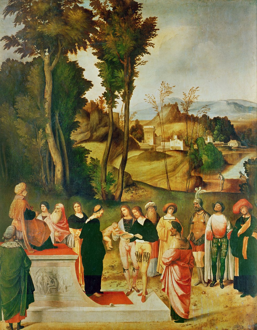 Moïse testé par le Pharaon, c.1502-05 - Giorgione da Castelfranco