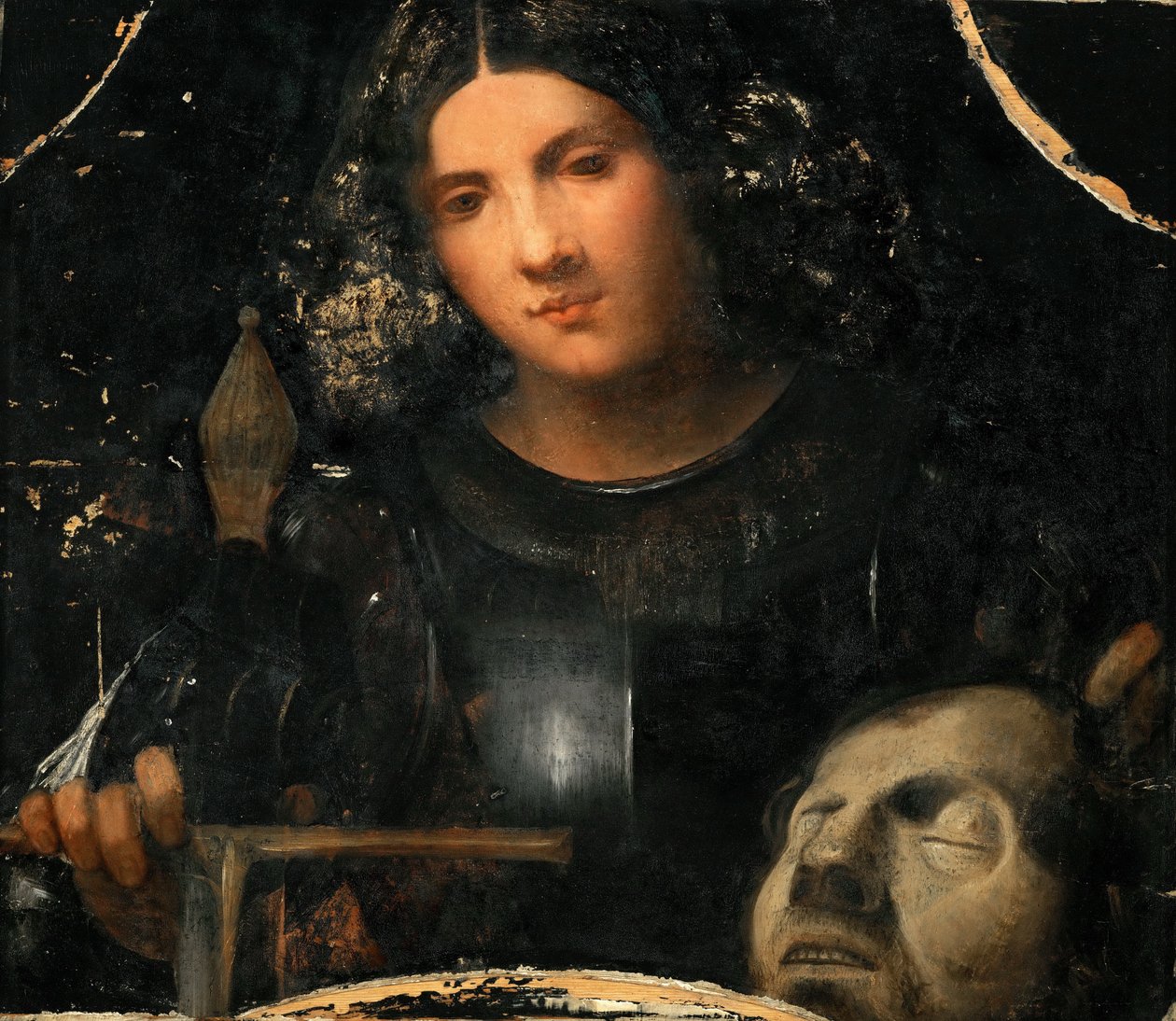 David avec la tête de Goliath - Giorgione da Castelfranco