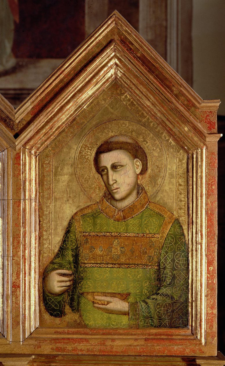 Moine du Polyptyque de Sainte Réparate (détail) - Giotto di Bondone