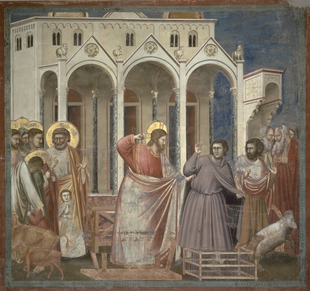 La purification du Temple, vers 1305 - Giotto di Bondone