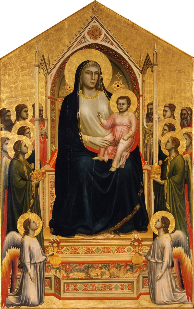 Tous les Saints Madonna Enthroned - Giotto