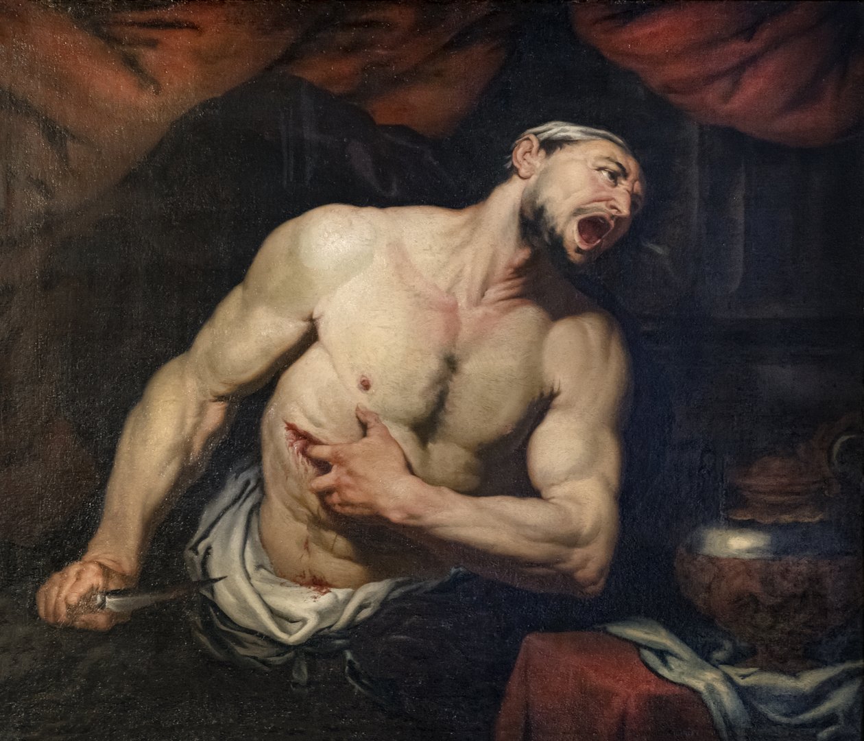 Le suicide de Caton - Giovan Battista Langetti