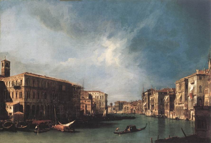 Le Grand Canal depuis le Rialto vers le nord - Giovanni Antonio Canal