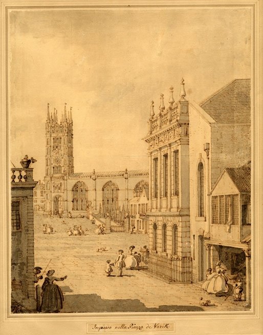 Vue de Warwick avec l