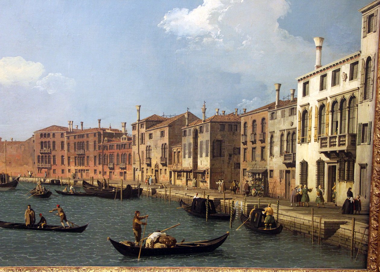 Vue du canal de Santa Chiara à Venise - Giovanni Antonio Canal