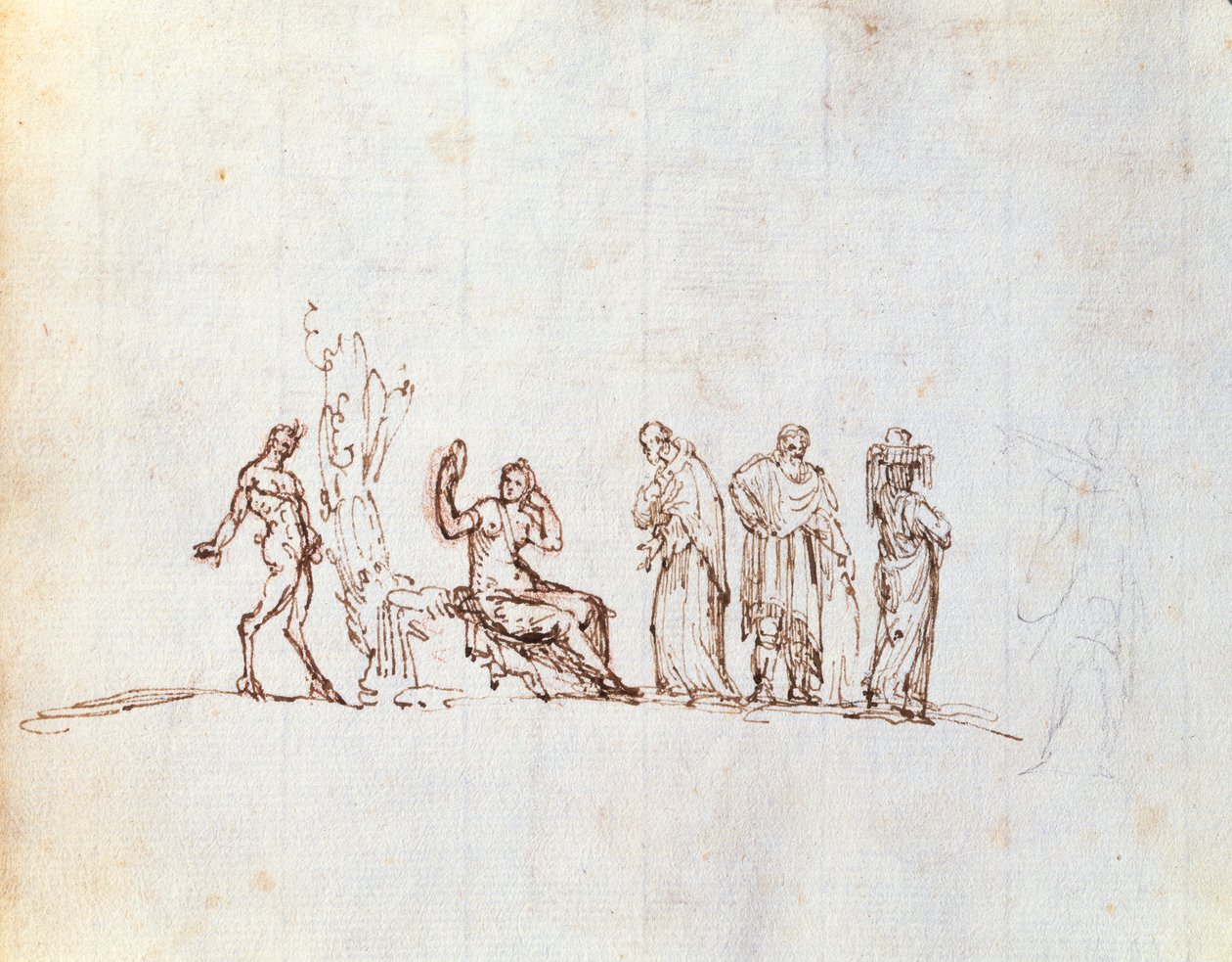Cinq esquisses de figures classiques - Giovanni Battista Busiri