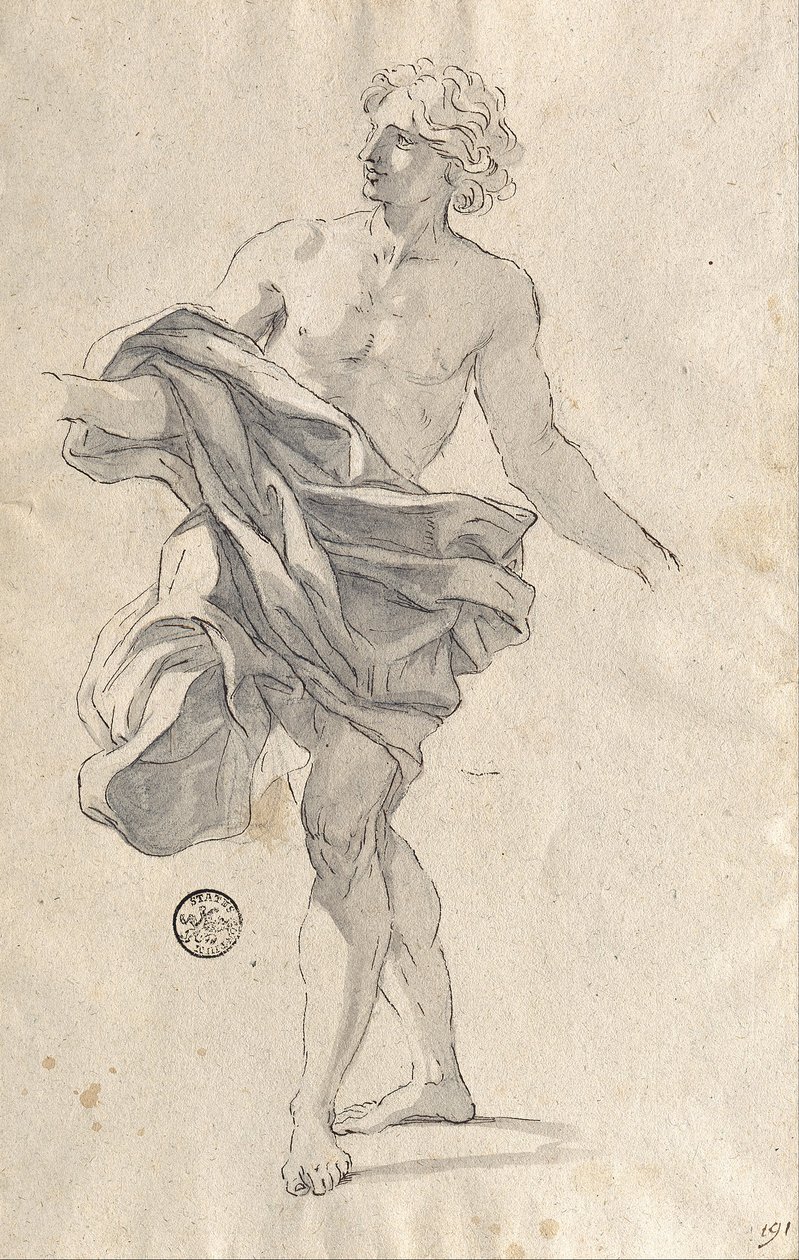 Étude pour un jeune homme dansant - Giovanni Battista Gaulli