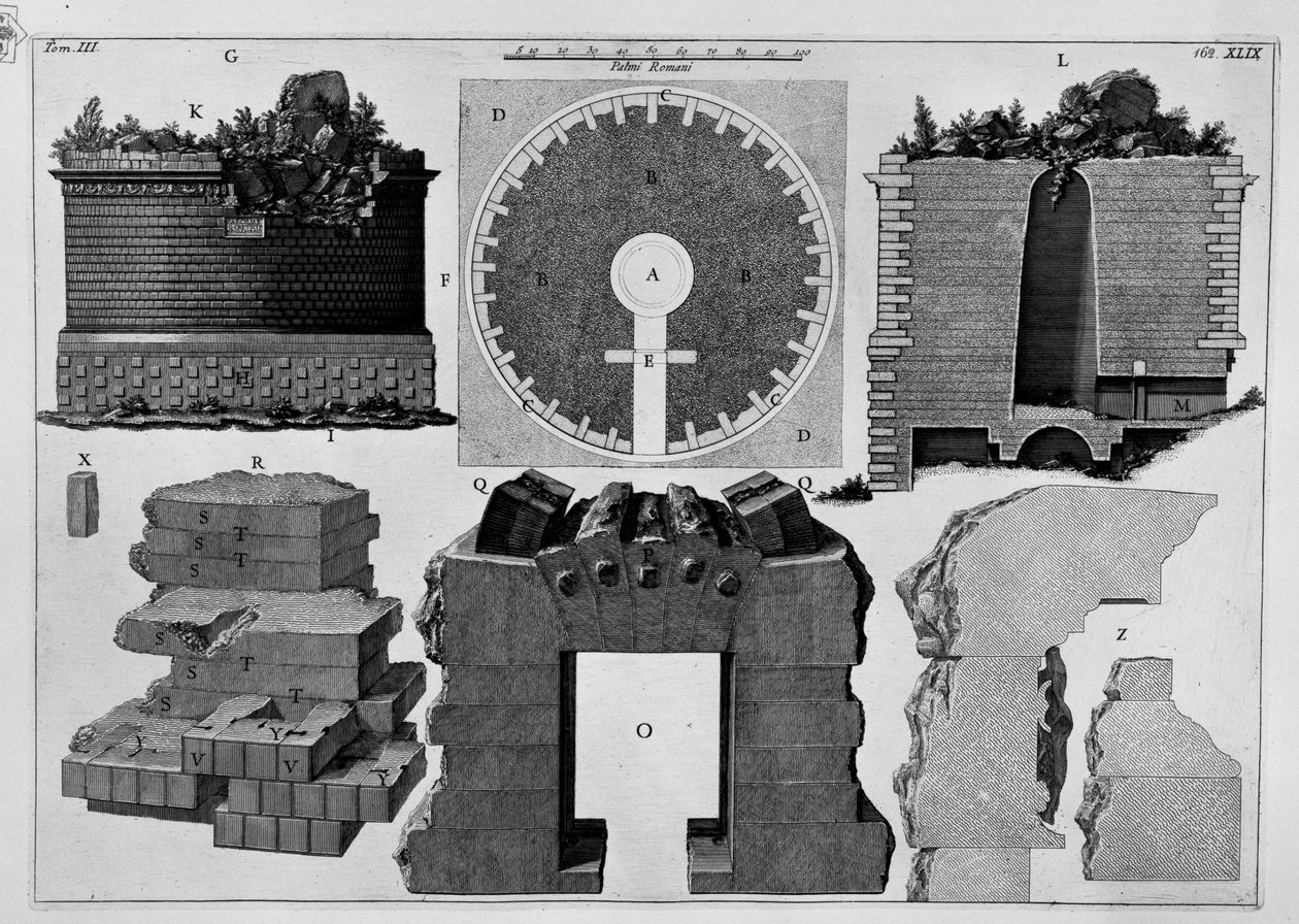 Mausolée de Cécilia Metella - Giovanni Battista Piranesi