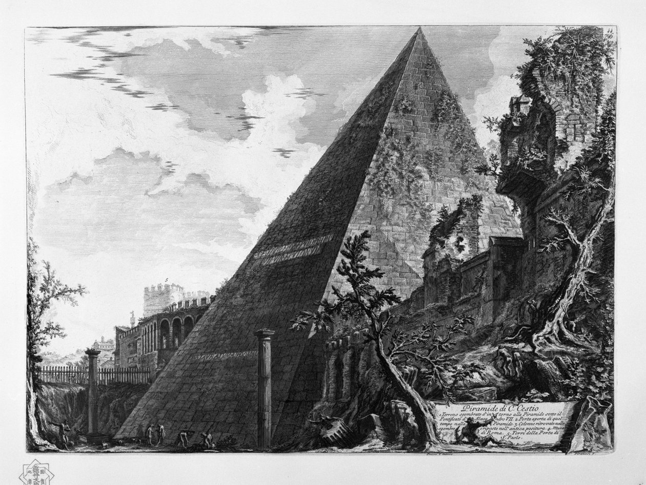 Pyramide de C. Cestio - Giovanni Battista Piranesi