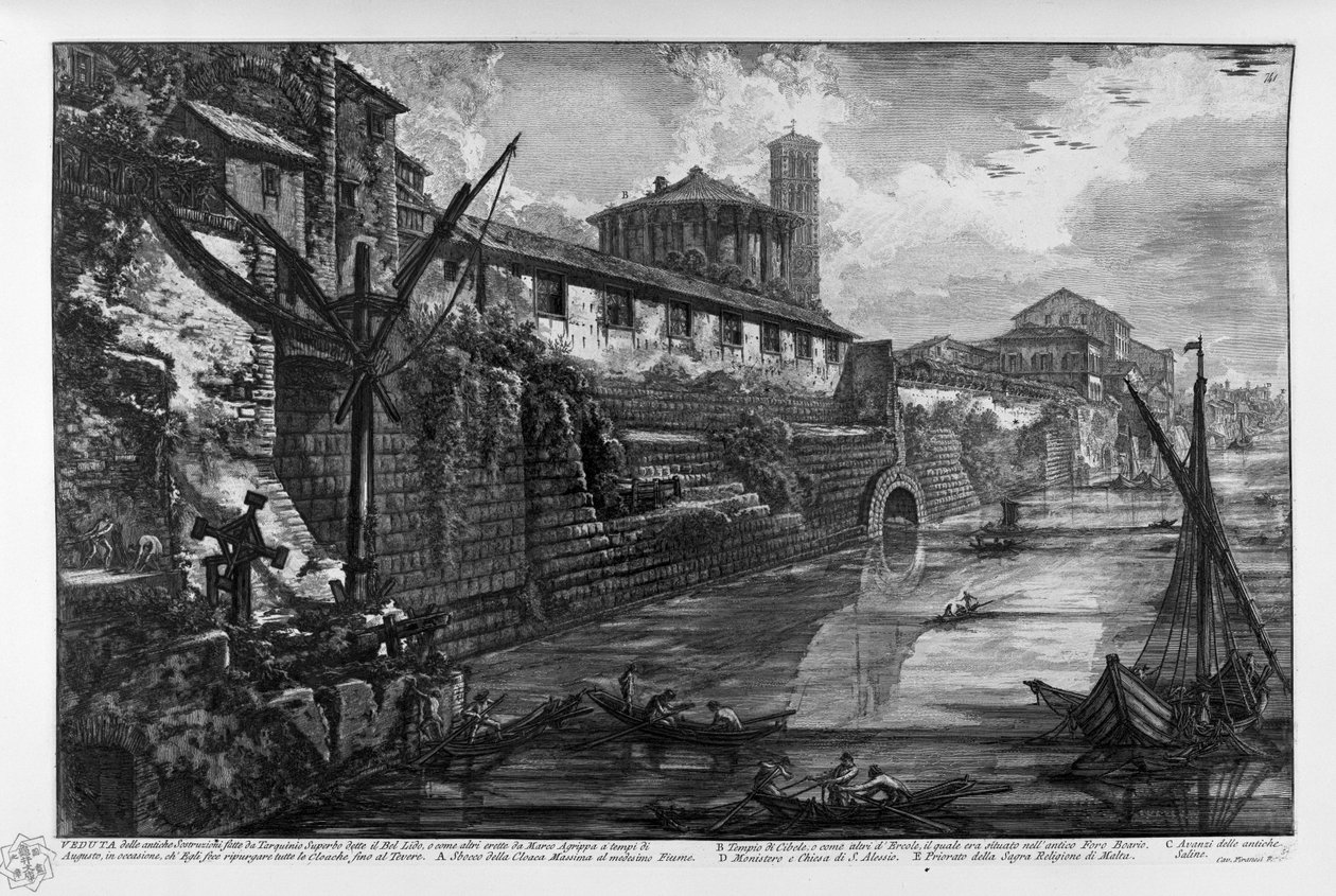 VEDUTA des anciennes Sostruzioni faites par Tarquinio Superbo dites le Bel Lido, ou comme d