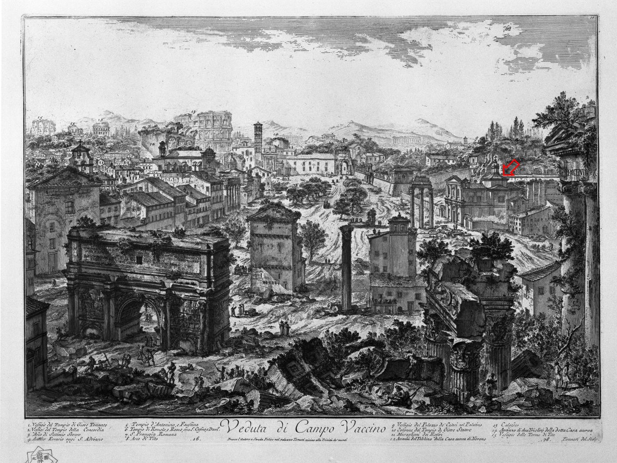 Vue de Campo Vaccino - Giovanni Battista Piranesi