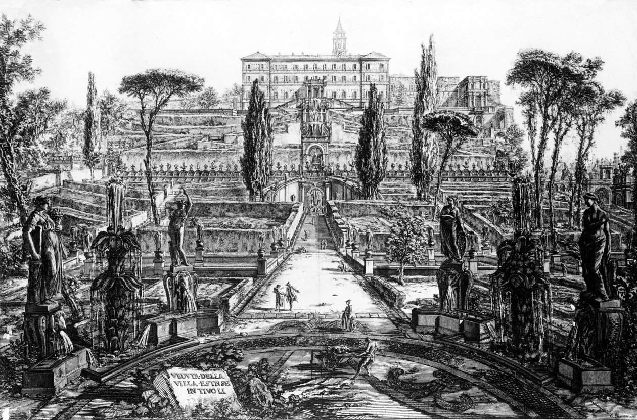 Vue de la Villa d