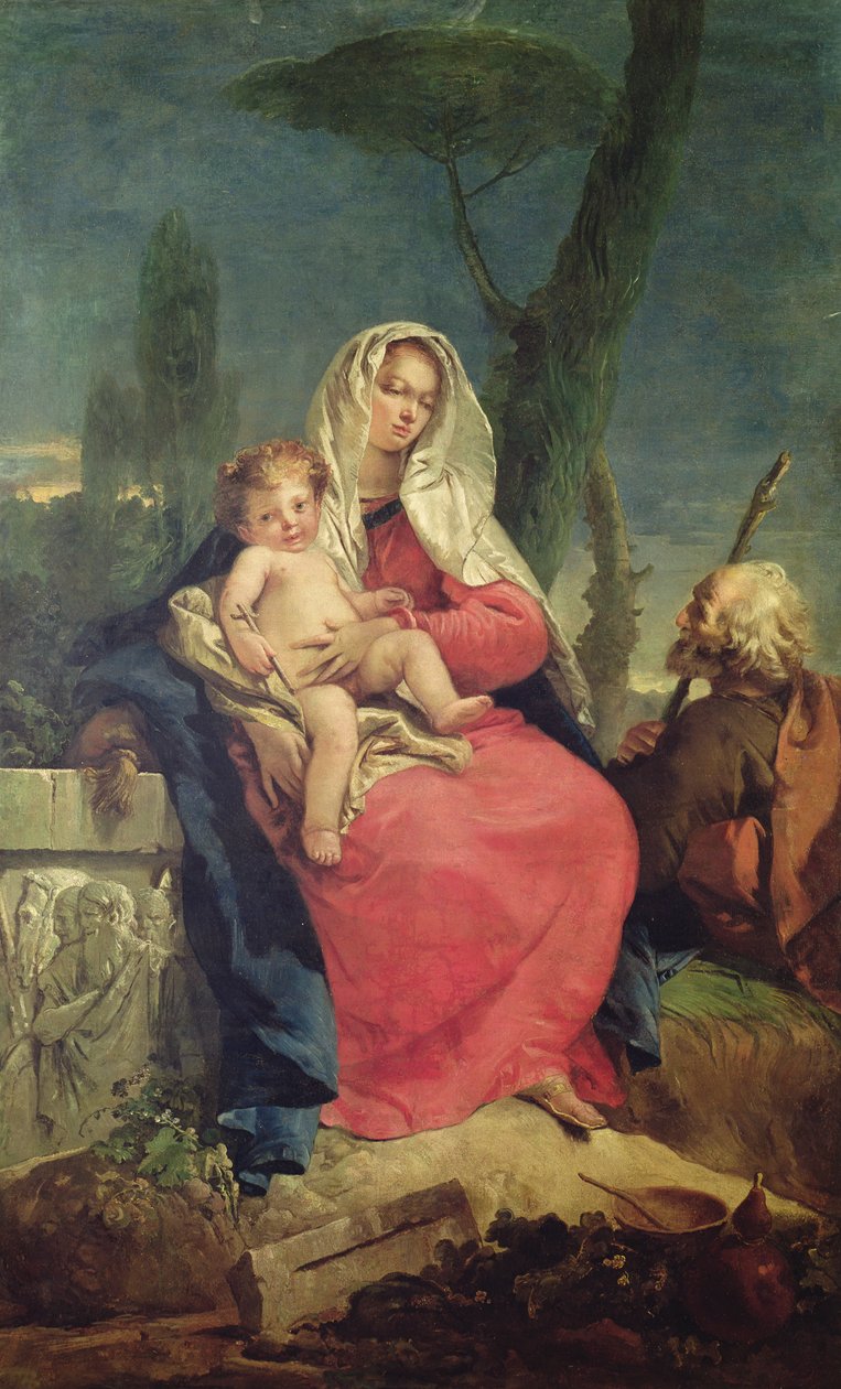 Le Repos pendant la fuite en Égypte - Giovanni Battista Tiepolo