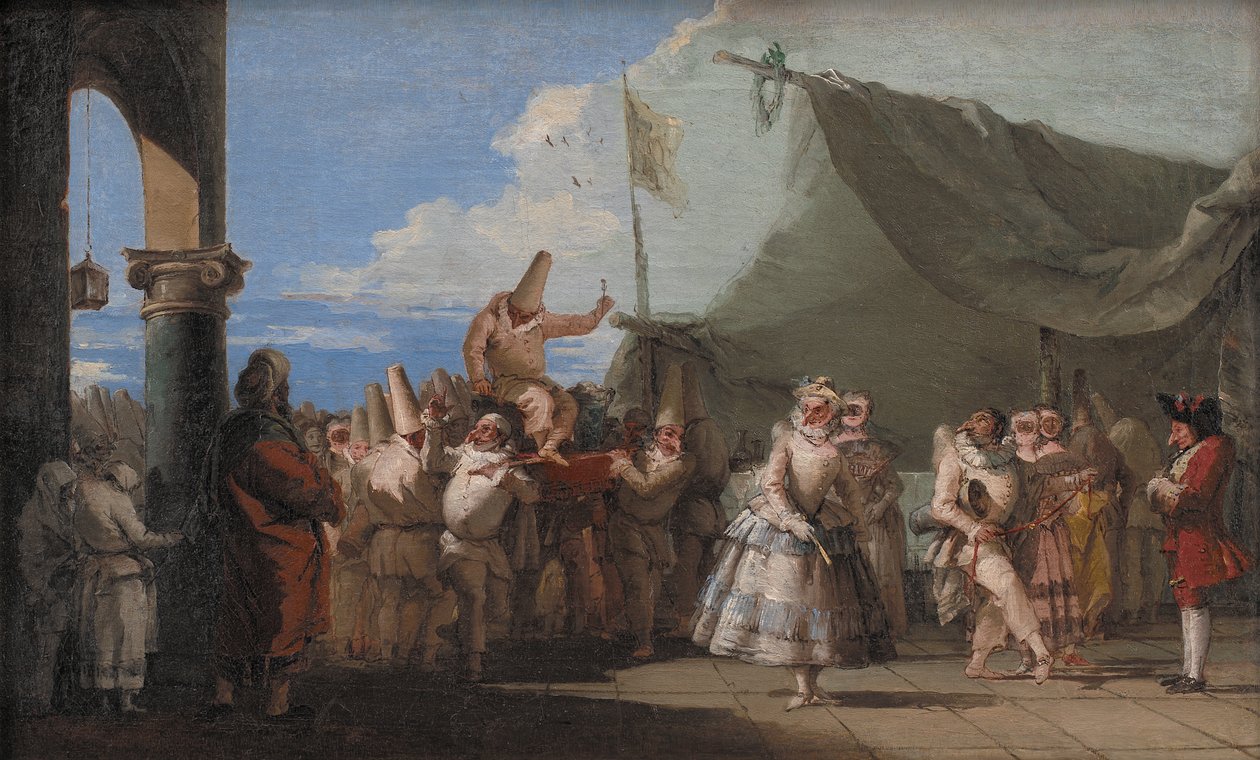 Le Triomphe de Pulcinella, 1753-54 - Giovanni Battista Tiepolo
