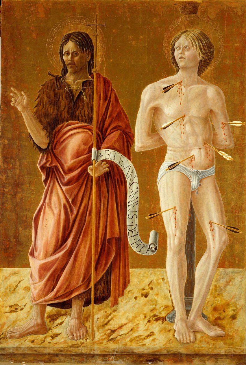 Saint Jean-Baptiste et Saint Sébastien, vers 1450-70 - Giovanni Boccati or Boccatto