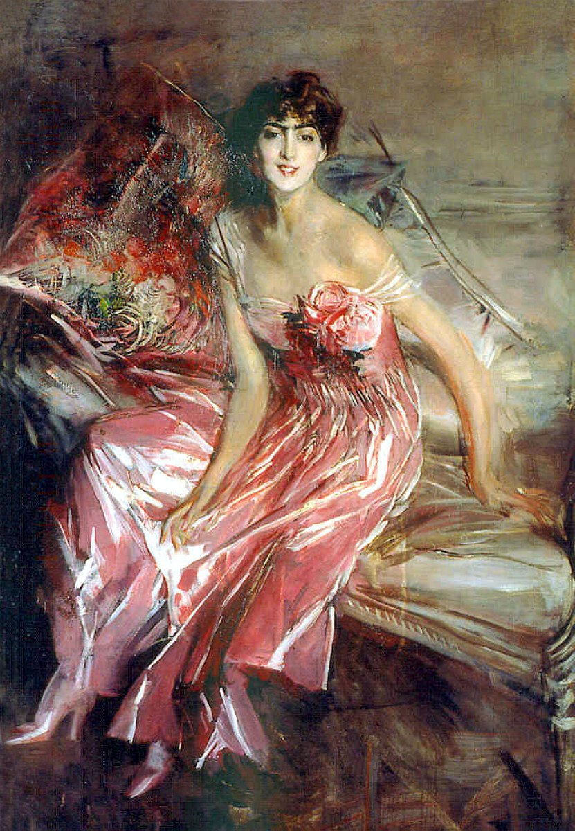 Femme en rose - Giovanni Boldini