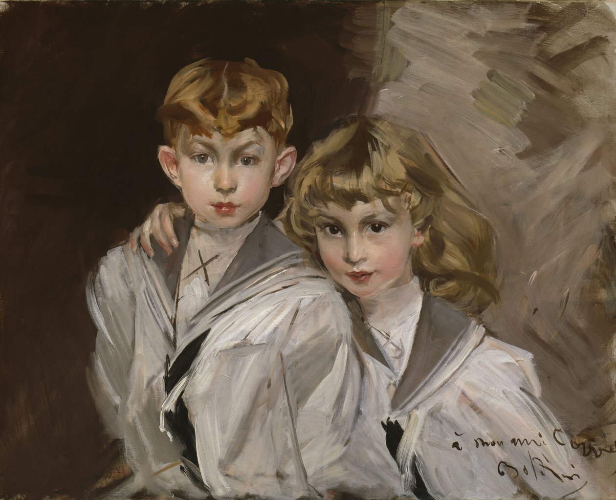 Les deux enfants - Giovanni Boldini