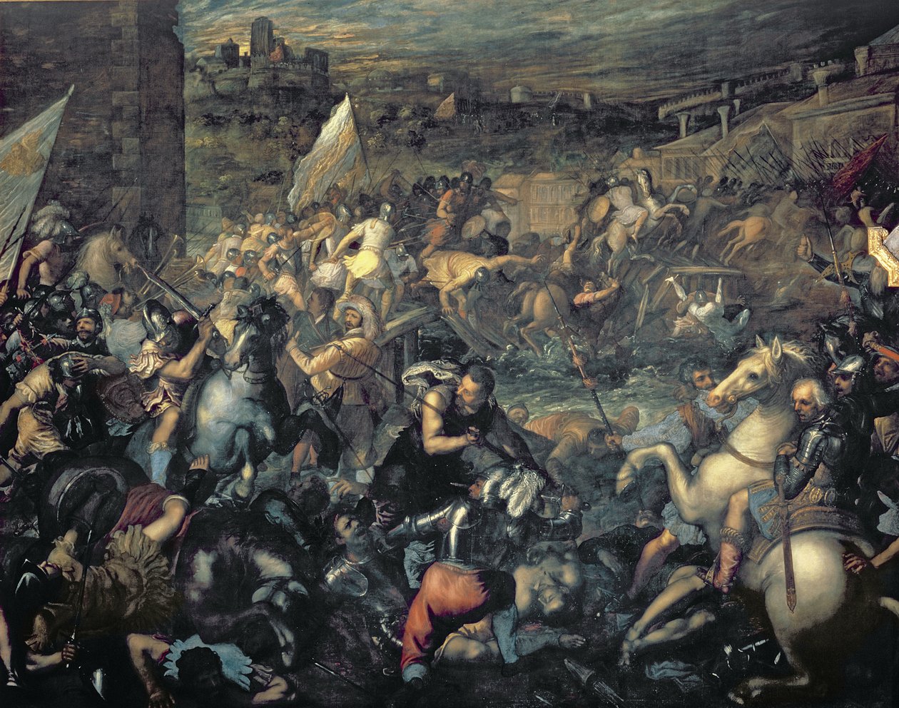 Gattamelata (Guerrier) et Venise conquérant Vérone - Giovanni Contarini