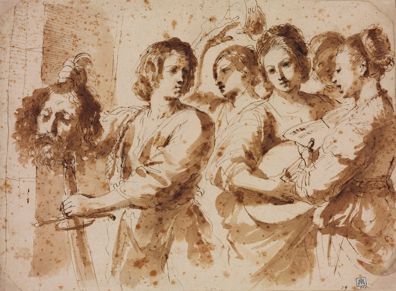 Le triomphe de David - Giovanni Francesco Barbieri